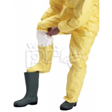 Tyvek Dupont Overál Tychem C lábfejvédős nagynyomású vegyszerálló kapucnis sárga XL