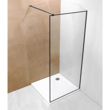 U Design Blacky zuhanyfal fekete kerettel, A-20P-3, 90x190 cm kád, zuhanykabin