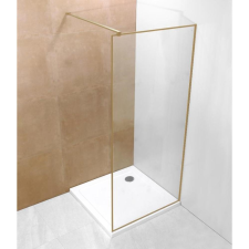 U Design Goldy zuhanyfal aranyszínű kerettel, A-20P-3, 80x190 cm kád, zuhanykabin