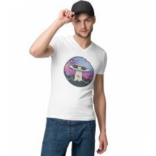  U.F.O - Férfi V Nyakú Póló férfi póló