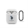 U.S. POLO ASSN. Apple Airpods 1/2 U.S.Polo USACA2TPUWH TPU Tartó - Fehér