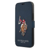 U.S. POLO ASSN. US Polo USFLBKP12MPUGFLNV iPhone 12/12 Pro 6,1" kék könyvtok Polo Embroidery Collection