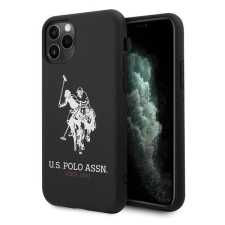 U.S. POLO ASSN. US Polo USHCN65SLHRBK iPhone 11 Pro Max fekete Szilikon Collection telefontok tok és táska