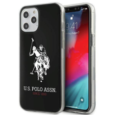 U.S. POLO ASSN. US Polo USHCP12LTPUHRBK iPhone 12 Pro Max 6,7&quot; fekete fényes nagy logós tok tok és táska