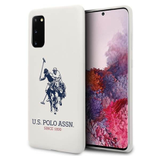 U.S. POLO ASSN. US Polo USHCS62SLHRWHH Samsung Galaxy S20 G980 fehér Silicone Collection tok tok és táska