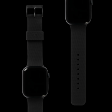 UAG Dot Apple Watch S4/S5/S6/S7/S8/S9/SE Szilikon Szíj 42/44/45mm - Fekete okosóra kellék