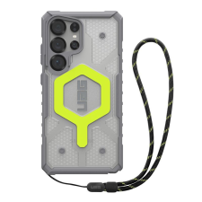 UAG Pathfinder Samsung Galaxy S25 Ultra Clear Magsafe tok, active neon lanyard tok és táska