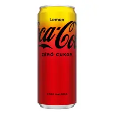  Üdítőital szénsavas COCA-COLA Zero Citrom dobozos 0,33L DRS üdítő, ásványviz, gyümölcslé
