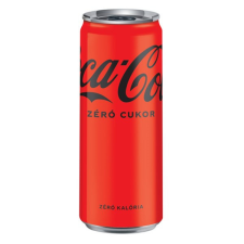  Üdítőital szénsavas COCA-COLA Zero dobozos 0,33L DRS üdítő, ásványviz, gyümölcslé