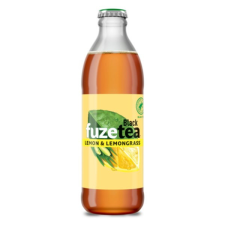 Üdítőital szénsavmentes FUZETEA Citrom-Citromfű üveges 0,25L DRS üdítő, ásványviz, gyümölcslé