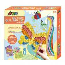 Üdvözlőkártya készítés quilling technikával, Pillangók Avenir kreatív és készségfejlesztő