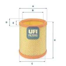 UFI légszűrő 27.196.00 autóalkatrész
