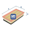 UFI Légszűrő UFI 30.128.00