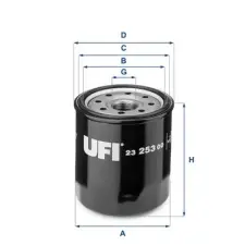 UFI olajszűrő 23.253.00 autóalkatrész