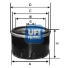 UFI olajszűrő 23.279.00