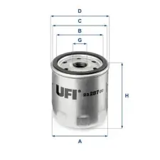 UFI olajszűrő 23.287.00 autóalkatrész