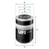 UFI olajszűrő 23.303.00