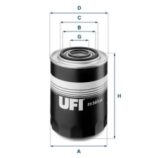 UFI olajszűrő 23.303.00 autóalkatrész