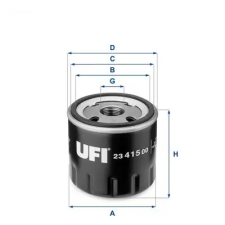 UFI olajszűrő 23.415.00 autóalkatrész