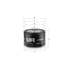 UFI olajszűrő 23.730.00 autóalkatrész