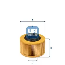 UFI olajszűrő 25.015.00 autóalkatrész