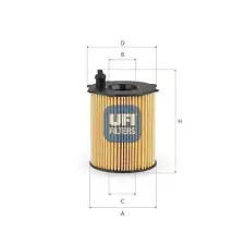 UFI olajszűrő 25.037.00 autóalkatrész