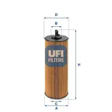 UFI olajszűrő 25.068.00 autóalkatrész