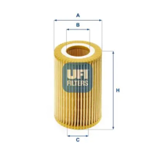 UFI olajszűrő 25.074.00 autóalkatrész