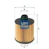 UFI olajszűrő 25.083.00