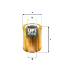UFI olajszűrő 25.164.00 autóalkatrész