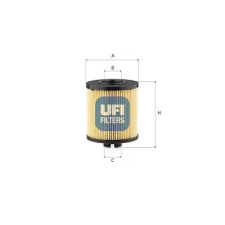 UFI olajszűrő 25.283.00 autóalkatrész