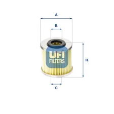 UFI olajszűrő 25.529.00 autóalkatrész