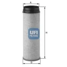 UFI szekunder levegő szűrő 27.646.00 autóalkatrész