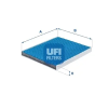 UFI szűrő, utastér levegő 34.256.00