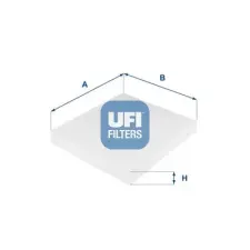 UFI szűrő, utastér levegő 53.031.00 autóalkatrész