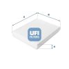 UFI szűrő, utastér levegő 53.040.00