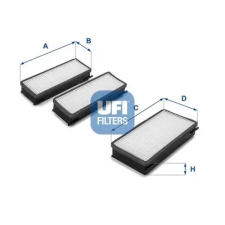 UFI szűrő, utastér levegő 53.070.00 autóalkatrész