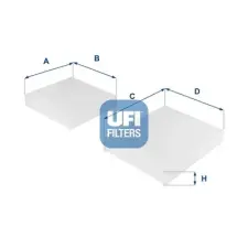 UFI szűrő, utastér levegő 53.143.00 autóalkatrész