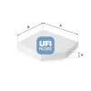 UFI szűrő, utastér levegő 53.153.00
