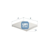 UFI szűrő, utastér levegő 53.186.00
