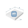 UFI szűrő, utastér levegő 53.207.00