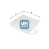 UFI szűrő, utastér levegő 53.256.00
