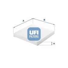 UFI szűrő, utastér levegő 53.368.00 autóalkatrész