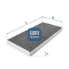 UFI szűrő, utastér levegő 54.128.00