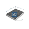UFI szűrő, utastér levegő 54.170.00