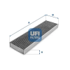 UFI szűrő, utastér levegő 54.175.00