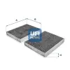UFI szűrő, utastér levegő 54.231.00