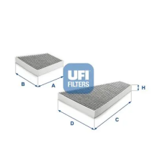 UFI szűrő, utastér levegő 54.302.00 autóalkatrész