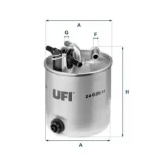 UFI Üzemanyagszűrő 24.026.01 autóalkatrész