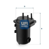 UFI Üzemanyagszűrő 24.051.00
